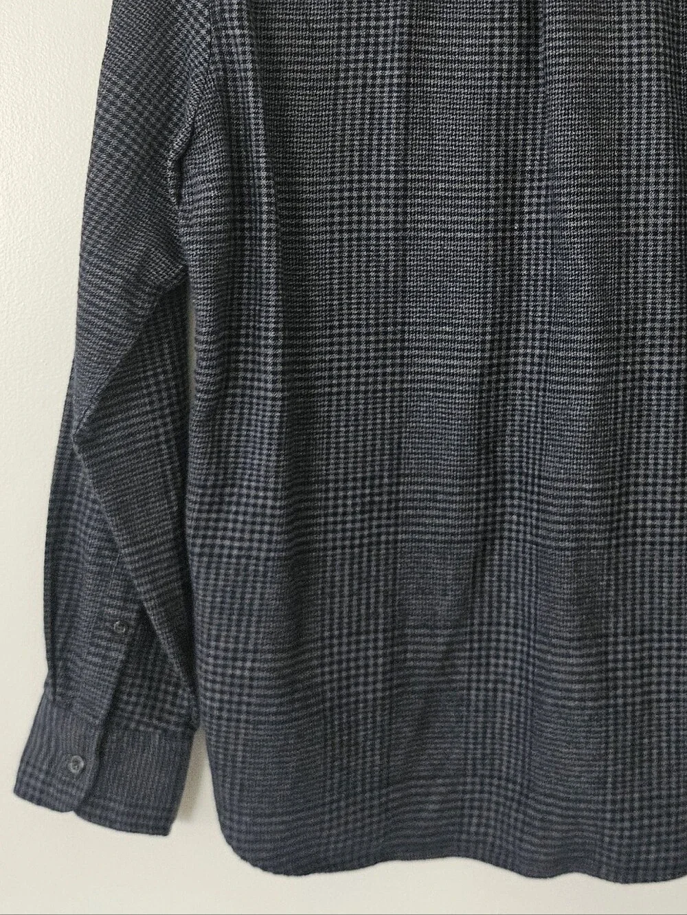 J Crew Mens Shirt M Slim Cashmere Blend Flannel Plaid BN823 Soft Preppy Office
